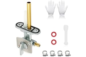 TRIUMILYNN Fuel Petcock Valve Fits Kawasaki Suzuki Yamaha, Bayou 220 250 300 400 KLF220 KLF250 KLF300, Prairie 300 360 400, King Quad 300 LT80 LTZ250, TTR90 TTR125 TTR225 YZ125 YZ250 YFM250 YFM350 and More