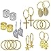 YSLF 85pcs Hair Jewelry Rings Decorations Pendants, Beads Accessories Rings Braid Cuff Hair Decoration for Hair (Assorted Patterns)