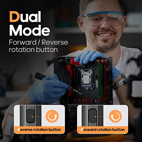 Electric Screwdriver- AM ARROWMAX Cordless Precision Screwdriver Set with 28 Magnetic Precision Bits, Rechargeable Portable Repair Tool Kit for Electronics Laptops Glasses Clocks (SES MINI), Black