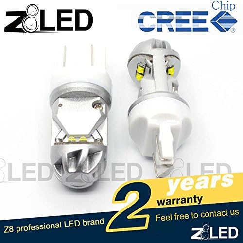 2x T20 7443 7441 7444 W22w Nordic Light Auto LED Bulb 20w Cool Hypothermia 6000k 320° Cree Chip Brake Signal / Tail Car Light Z8led White