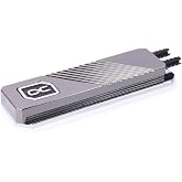 Alphacool HDX Pro Water - M.2 NVMe 2280 SSD - MCX Version | Fits M.2 NVMe 2280 SSDs (Single- and Double-Sided), 5/3mm Hose Ports, Includes MCX 2x Distributor