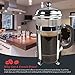 Simple Chef Stainless Steel French Press – Best Coffee Pot Press & Tea Maker w/ Heat Resistant Shatterproof Glass - Great Gift Idea - Set Includes Plunger, Frame, Filters & Spoon