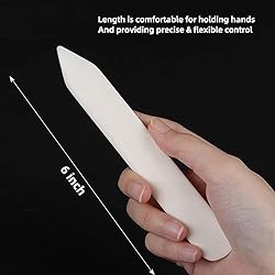 WUTA Bone Folder Genuine 2Pcs Cattle Bone Paper
