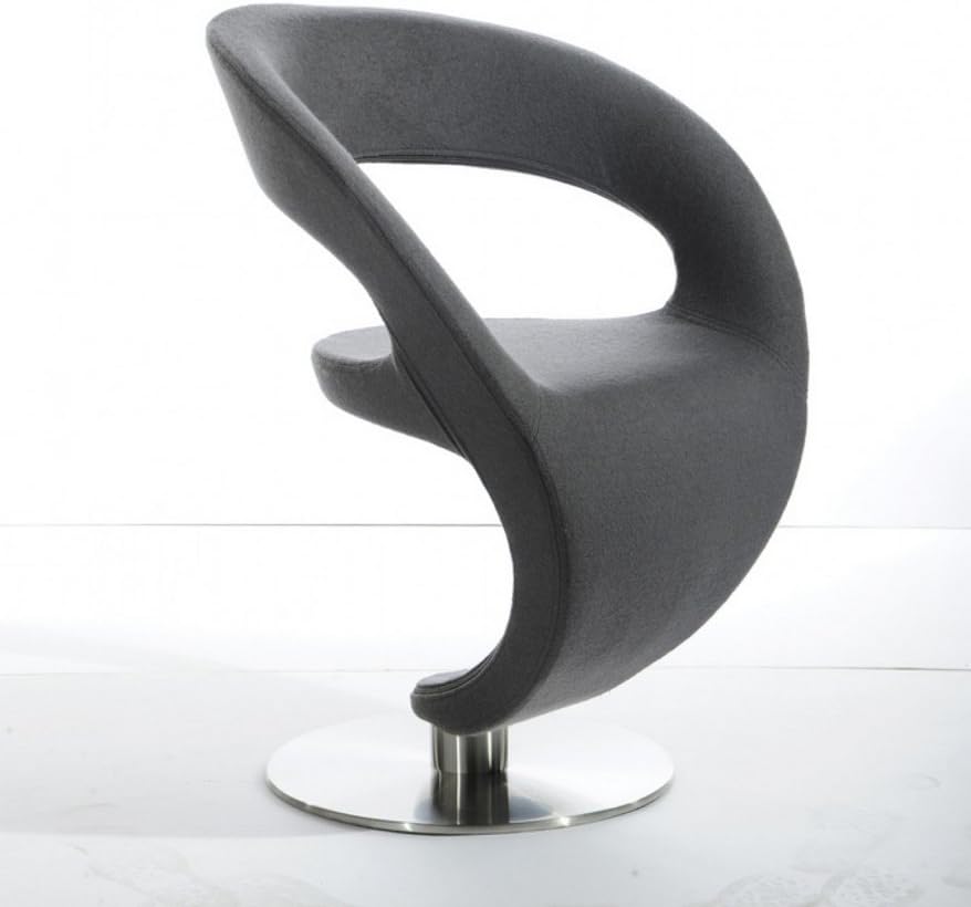 Modrest Alya Modern Grey Fabric Lounge Chair by VIG Furniture