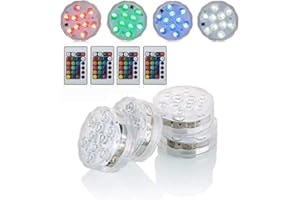 KITOSUN 4 Pack Halloween LED Pumpkin Lights Battery Operated Jack-O-Lantern Lights Waterproof Color Changing Pumpkin Lights with Strobe for Halloween Pumpkin Lanterns Decor Lighting Powered by 3AAA Battery