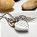 AMIST Birthstone God Has You in His Arms Urn Necklaces for Ashes Pet Cremation Jewelry for Ashes Cremation Urn Necklaces for Ashes for Women Keepsake Necklace for Ashes Garnet