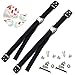 SaferKids Anti-Tip Safety Straps Kit - TV And Furniture Wall Anchor | Baby-Proof and Earthquake-Proof From Tipping | All Mounting Hardware Included | Free Corner Protection Guards (2 Pack)