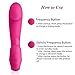 Utimi Clitoral Vibrator Silicone Clitoris Stimulator Rechargeable Dildo Vibrator G Spot Massager with 10 Modes Adult Sex Toys for Women and Couple