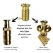 Wood Grip | 10 Pack MB1 Pool Cover Brass Anchor Head Screw Bolt for Concrete and Pavers | Loop Lock Pool Cover Parts | Pool Cover Replacement Parts | Loop Loc Spring Covers (10 Pack), Drywall Anchors