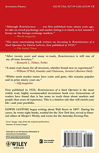 Reminiscences of a Stock Operator Reminiscences of a Stock Operator Paperback