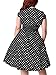 Nemidor Women's 1950s Style Polka Dot Pattern Vintage Plus Size Swing Dresss