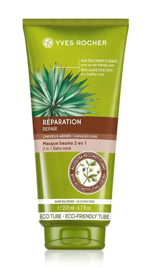 Yves Rocher 2 in 1 Balm Repair Mask for Damaged Hair 200ml