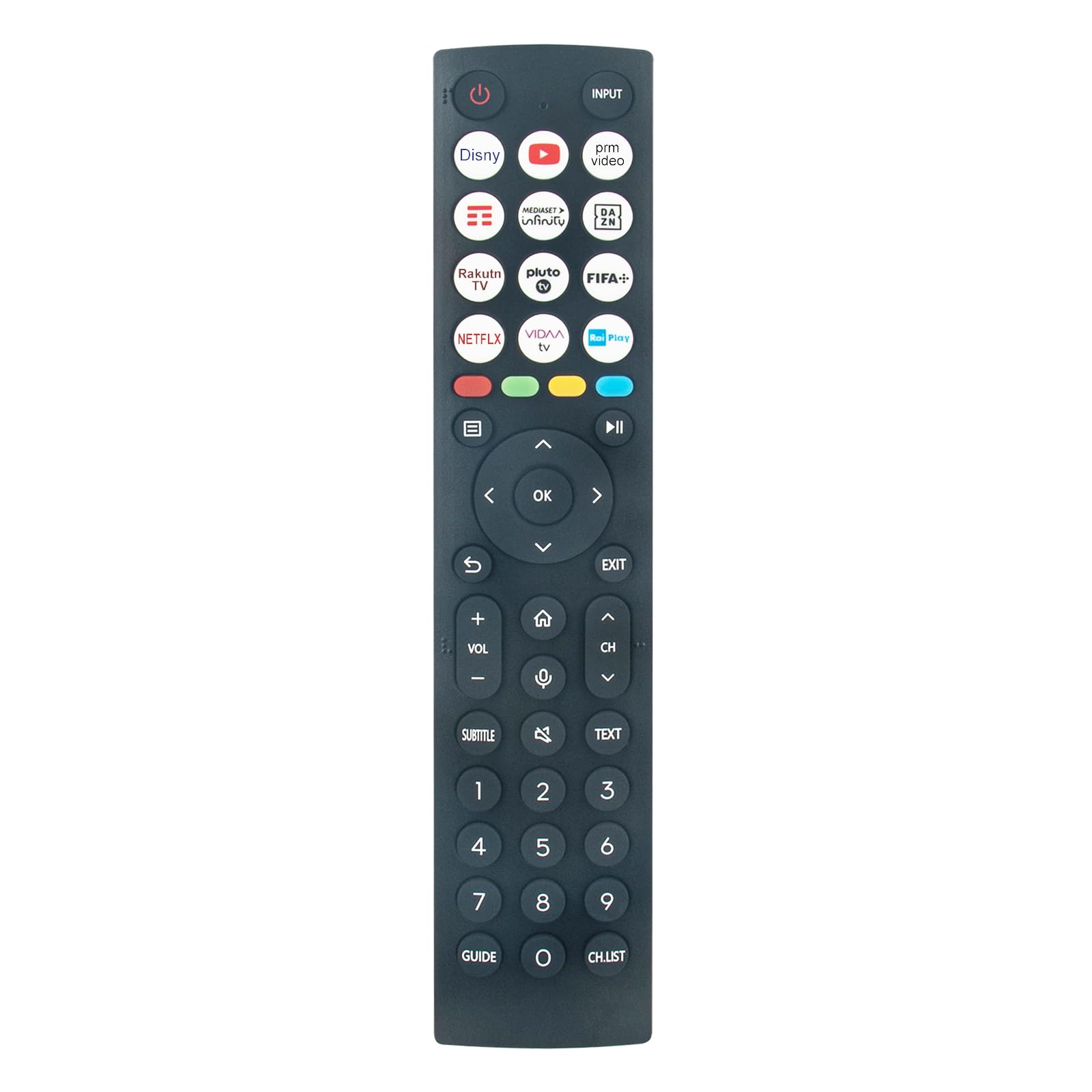 AULCMEET ERF2N36 ERF2M36H ERF2N36H (0011) New Replace Voice Remote fit for Hisense UHD 4K Smart TV 55A6DGCH 55A6EG 55A6FG 55A6GG 55A6HG 55A6EGCH 55A6BGTUK 55A6CGTUK 55A6EGTUK 55A6FGTUK1