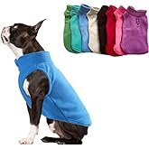 JACKO & CO - Fleece Vest Dog Sweater with Leash Ring - Soft, Warm & Lightweight Pullover Coat for Small & Medium Dogs, Puppies & Cats - Cozy Fall/Winter/Spring Pet Jacket (Blue, Large 10-16lbs)