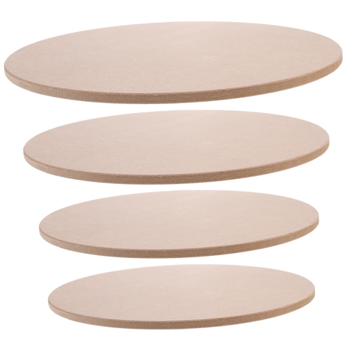 CORHAD 4Pcs Wooden Pottery Bat Set DIY Clay Tool for Ceramic Art Pottery Drying Board Unfinished Base Plates for Sculpting and Pottery Wheel Use