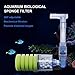 UPETTOOLS Aquarium Biochemical Sponge Filter, Ultra Quite Aquarium Air Pump Single Head Bio Sponge Fish Tank Foam Filter