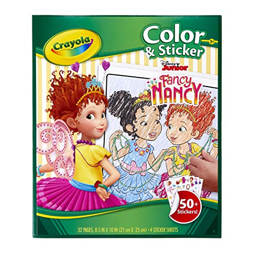 Crayola Fancy Nancy Coloring Pages & Sticker Sheets, Gift for Girls