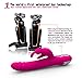 Fantastic Zone Rabbit Vibrator 360 degree Rotation Waterproof 7 Speed G Spot Dildo Rechargeable Massager Adult Products Sex Toy Rose Red