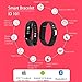 LETSCOM Activity Tracker, Smart Pedometer Bracelet and Sleep Monitor, Bluetooth 4.0 Smart Watch, IP67 Waterproof Fitness Wristband, OLED Touch Screen Exercise Tracker, Black