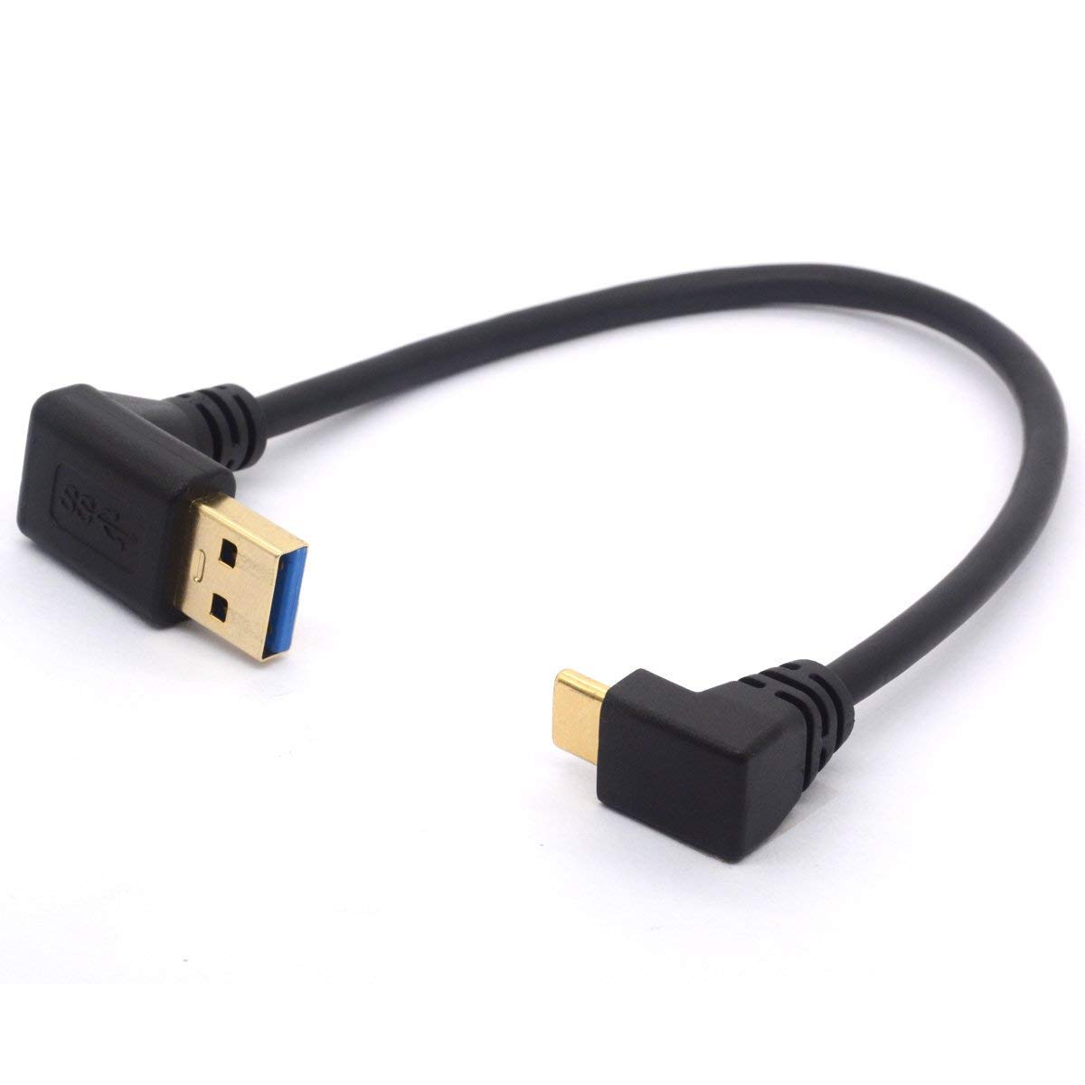 GLHONG 25CM USB Type C Extension Cord Gold Plated