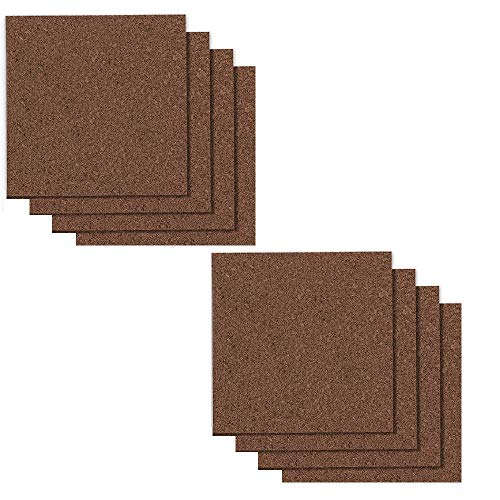 Quartet Cork Board Tiles, 12" x 12", Corkboard, Mini Wall Bulletin