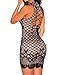 Shawhuwa Womens Sexy Floral Lace Sleeveless Party Cocktail Mini Dress Black