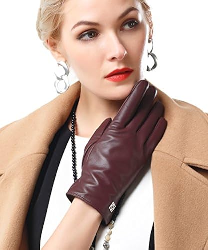NappaNovum Women's Classic Italian Nappa Leather Gloves Lambskin