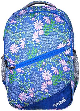 Alpha Nemesis 36 Ltrs Blue School Backpack (Floral Flick)