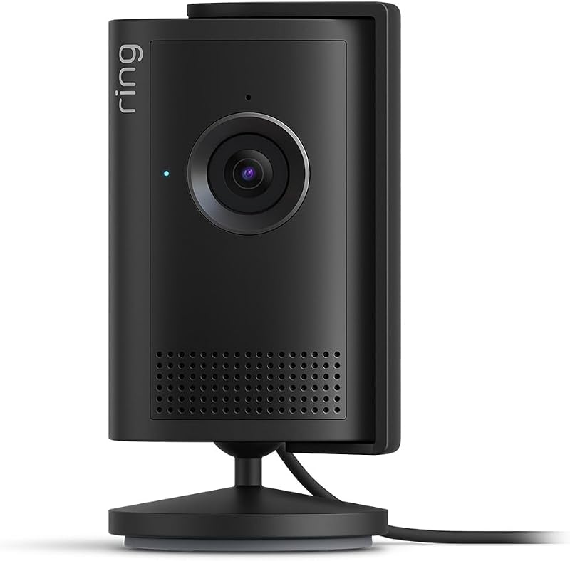 videocamera interna Plus (Indoor Camera Plus, ultimo modello), Videocamera plug-in, Retinal 2K, zoom 4x, copriobiettivo manuale, Prova gratuita di 30 giorni del piano d'abbonamento Ring