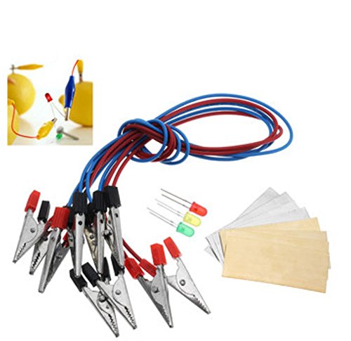 image for Fruit Battery Light Diode Science Kit Orange Potato Lemon Battery Phys