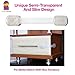 Child Safety Locks 6-Pack - Baby Proofing Cabinets Transparent Baby Safety Locks, No Drilling, 3M Adhesive with Adjustable Strap