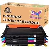 HaloFox Compatible Color Toner Cartridges Replacement For Samsung CLT-K406S CLT-C406S CLT-M406S CLT-Y406S Use In Samsung CLX-3300 CLX-3305FW CLP-360 CLP-365W Xpress SL-C410W Xpress SL-C460FW -BCMY