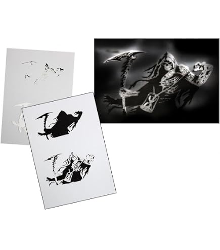 AS-389 Indianerin Step By Step Stencil - Large Airbrush Template For Acrylic, Spray Paint, Wall Art, Reusable - View #8