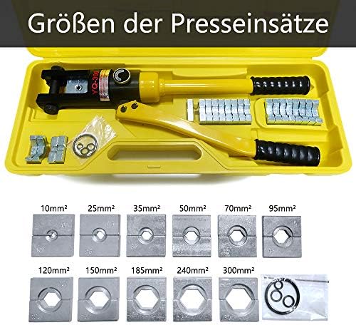 Lars360 Coffret De Pince A Sertir Pince A Sertir Hydraulique Les Cables 10 300 Mm Amazon Fr Bricolage