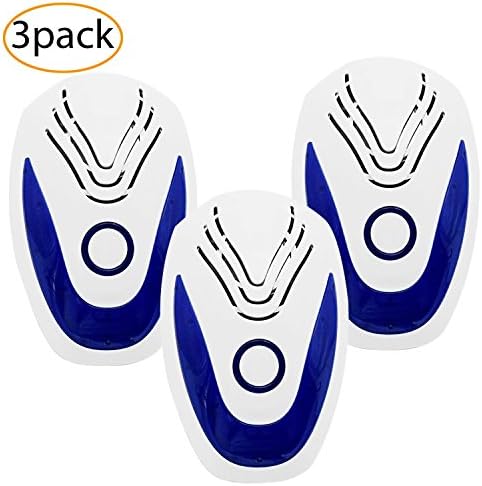 Plug in Ultrasonic Insect Repeller (3 Pack) -Pest Repellent Mice Mosquitos Squirrel Rodent Indoor and Outdoor - Get All The Pest Control