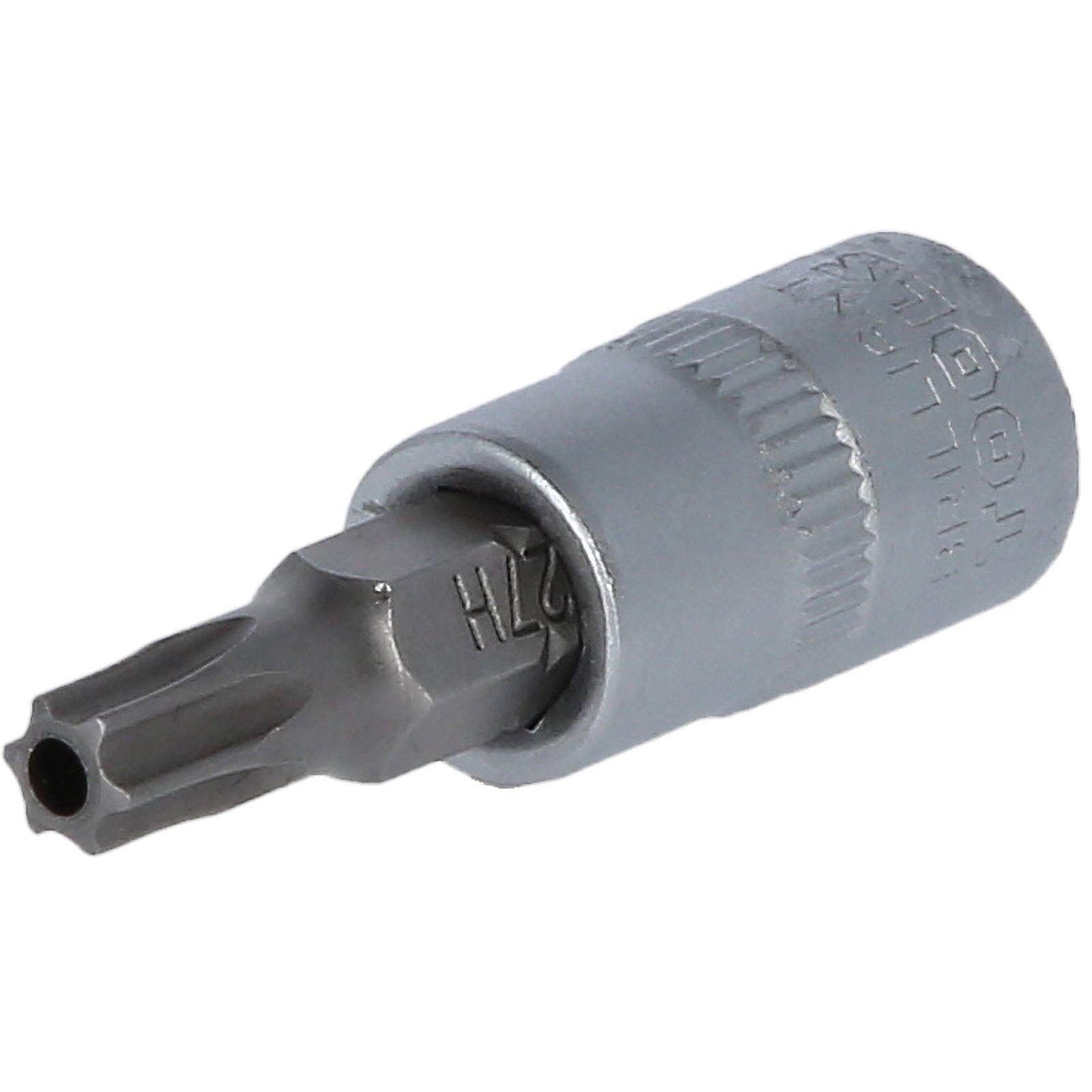 BRILLIANT TOOLS BT020985 1/4 Inch Torx Bit Socket with End Hole TB27 [Powered by KS Tools]
