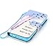 Urberry Iphone SE Wallet Case, Blue Sky Print Case for Iphone SE/5/5S, Shock-proof Case with a Free Screen Protector