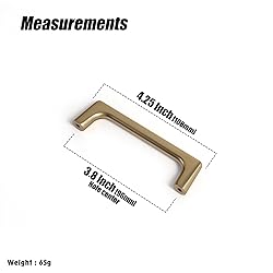 Goo-Ki Champagne Bronze Cabinet Pulls with 4'' Hole