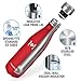 HOMPO Metal Water Bottle Stainless Steel - 26oz/ 750ml Vacuum Insulated Double Walled Thermos, Bpa Free Reusable Drinks Bottle Hot & Cold with Leak Proof lid for Kids, Hiking, Gym(Red)