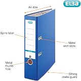 Elba A4 Lever Arch File 570 Sheet 80mm Spine Blue Durable Paperboard view 3