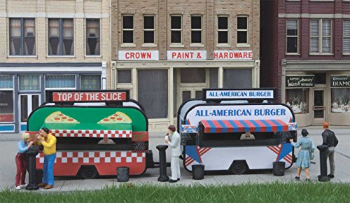 Walthers Pizza & Hamburger Food Trailers -- Kit