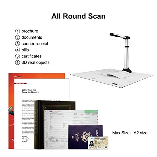 image for Eloam Document Camera with HD CMOS Sensor and OCR Function Time Shooti