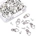 110 Pcs Triangle Ring Picture Hangers Shape Nail Non-Trace Hangers Single Hole with Screws for Home Decoration Creative Picture with Transparent Box