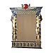 Design Toscano Egyptian Snake Diety Wadjet Wall Sculpture Mirror with Cobra Candle Holders, 24 inches tall, Cast Stone Resin, Full Color Paint