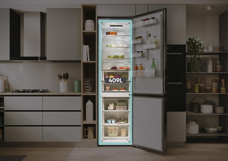 - Réfrigérateur Combiné - 2 Portes - Classe Énergétique E - Technologie Total No Frost Circle+ - Inox - 289L (Frigo) + 120L (Congélateur) - 205 x 59,5 x 66,7 cm - Modèle CNCQ2T620EX