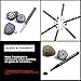 PINTAR | 6 Pack | Black & White Acrylic Paint Markers Japanese Extra Fine Tip | Wood, Rocks, Canvas, Ceramic Glass, Paper, Fabric, Metal, & Plastic | Acrylic Paint Pens | 3 Black & 3 White, 0.7mm