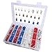 1000pcs Wire Terminals Crimp Connectors,  Mixed Insulated Electrical Spade Wire Connectors Crimp Terminal Fork Spade Ring Set