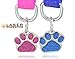 io tags Pet ID Tags, Personalized Dog Tags and Cat Tags, Custom Engraved, Easy to Read, Cute Glitter Paw Pet Tag (1)