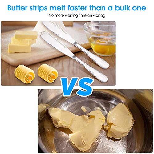 SFOPORD 2 Pack Stainless Steel Butter Spreader Knife, MultiFunction