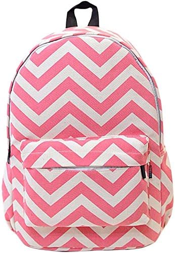 West Beauty Causal Lightweight Canvas Cute Backpacks Notebook Computer 14" Laptop School Rucksack Daypack Backpack (Pink)